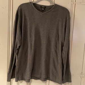 Alfani Gray V-Neck Sweater
